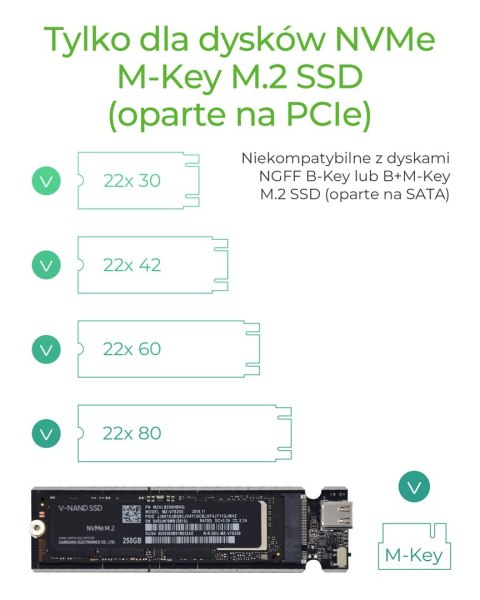 Obudowa SSD ICY BOX IB-1817M-C31 Szary M.2 Obudowa SSD ICY BOX IB-1817M-C31 Szary M.2