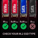 Obudowa SSD M.2 AXAGON EEM2-GAM, USB-C 10Gbps - NVMe & SATA SSD GAME M.2 box, bez skrótów