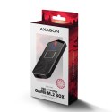 Obudowa SSD M.2 AXAGON EEM2-GAM, USB-C 10Gbps - NVMe & SATA SSD GAME M.2 box, bez skrótów