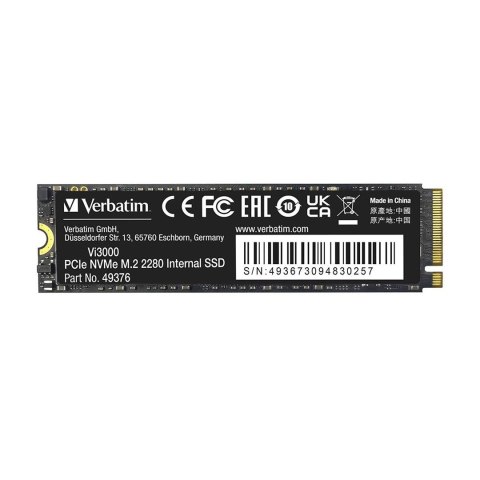 Verbatim Vi3000 512 GB M.2 PCI Express 3.0 NVMe Verbatim Vi3000 512 GB M.2 PCI Express 3.0 NVMe