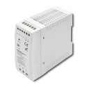 Zasilacz na szynę DIN Qoltec 50913 60W 24V 2.5A Biały Slim