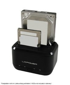 LC-Power LC-DOCK-U3-III stacja dokująca do dysków twardych USB 3.2 Gen 1 (3.1 Gen 1) Type micro-B Czarny LC-Power LC-DOCK-U3-III stacja dokująca do dysków twardych USB 3.2 Gen 1 (3.1 Gen 1) Type micro-B Czarny