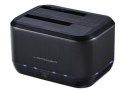 LC-Power LC-DOCK-U3-III stacja dokująca do dysków twardych USB 3.2 Gen 1 (3.1 Gen 1) Type micro-B Czarny