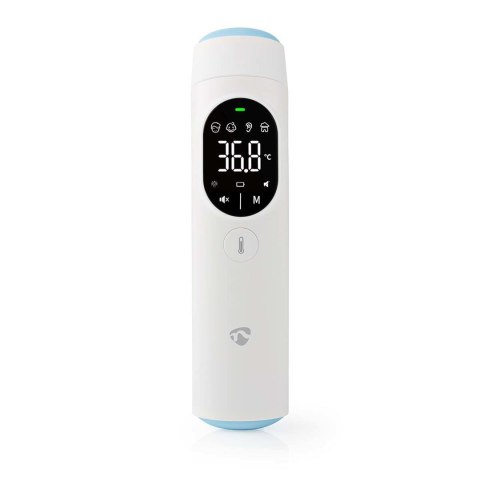 Nedis BTHTIR10WT termometr elektroniczny Termometr z funkcją teledetekcji Biały Ucho, Czoło Czujnik Nedis BTHTIR10WT termometr elektroniczny Termometr z funkcją teledetekcji Biały Ucho, Czoło Czujnik