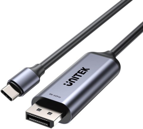 Przewód dwukierunkowy Unitek 8K USB-C do DisplayPort 1,5M Przewód dwukierunkowy Unitek 8K USB-C do DisplayPort 1,5M