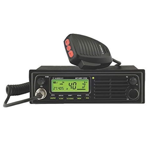 Radio CB ALBRECHT ALBRECHT AE-6491 VOX DIN GW (napięcie zasilania - 12/24V, liczba kanałów - 40, blokada szumów - tak, 131x188x5