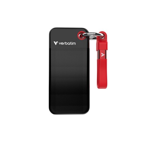 Verbatim Pocket SSD 1 TB USB Type-C 3.2 Gen 2 (3.1 Gen 2) Czarny, Czerwony Verbatim Pocket SSD 1 TB USB Type-C 3.2 Gen 2 (3.1 Gen 2) Czarny, Czerwony