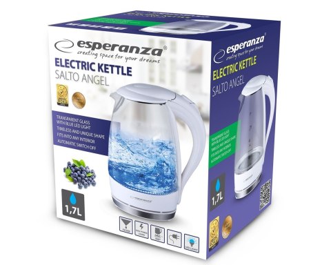 Czajnik elektryczny Esperanza Salto Angel EKK011W (2200W 1.7l; kolor biały) Czajnik elektryczny Esperanza Salto Angel EKK011W (2200W 1.7l; kolor biały)