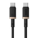 Kabel Baseus Dura Typ C-Typ C 100W 1m czarno-złoty