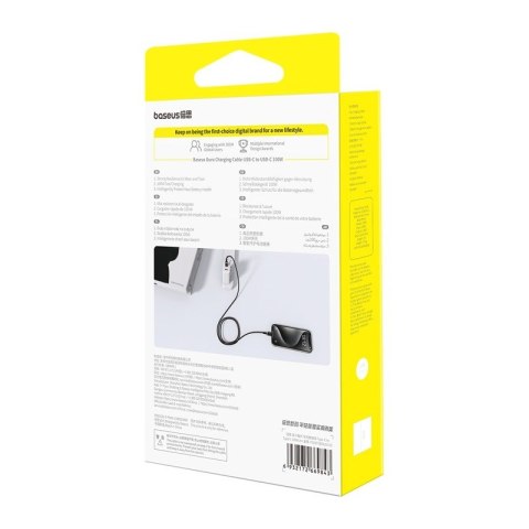 Kabel Baseus Dura Typ C-Typ C 100W 1m czarno-złoty
