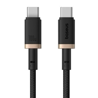 Kabel Baseus Dura Typ C-Typ C 100W 2m (czarno-złoty)