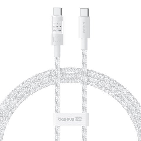 Kabel Baseus Gem Typ C-Typ C 100W 1m (biały)
