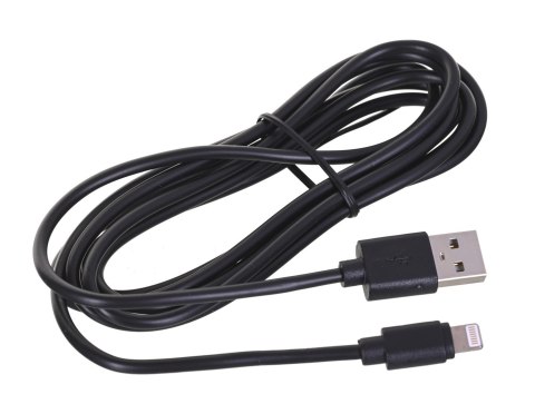 Kabel GEMBIRD CC-USB2-AMLM-2M (USB 2.0 M - Lightning M; 2m; kolor czarny) Kabel GEMBIRD CC-USB2-AMLM-2M (USB 2.0 M - Lightning M; 2m; kolor czarny)