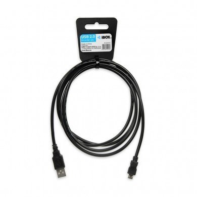 Kabel IBOX USB 2.0 A/B MICRO 1,8M IKU2M18 (USB 2.0 typu A - USB 2.0 typu A ; 1,8m; kolor czarny) Kabel IBOX USB 2.0 A/B MICRO 1,8M IKU2M18 (USB 2.0 typu A - USB 2.0 typu A ; 1,8m; kolor czarny)