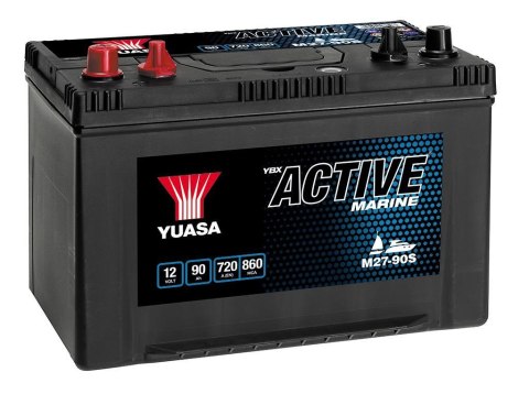 Akumulator YUASA 12V 90Ah/720A Active Marine Start (L+ biegun standardowy + gwintowany) 304x173x225 B1 (zasilający) Akumulator YUASA 12V 90Ah/720A Active Marine Start (L+ biegun standardowy + gwintowany) 304x173x225 B1 (zasilający)