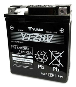 Akumulator Yuasa YTZ8V AGM (Absorbed Glass Mat) 7,4 Ah 12 V 120 A Motocykl
