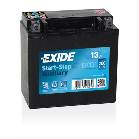 Akumulator samochodowy Exide EK131 AGM 13 Ah 12 V 200 A Motocykl Akumulator samochodowy Exide EK131 AGM 13 Ah 12 V 200 A Motocykl