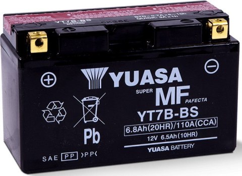 Akumulator samochodowy Yuasa YT7B-BS ołowiany (VRLA) 6,5 Ah 12 V 120 A Motocykl Akumulator samochodowy Yuasa YT7B-BS ołowiany (VRLA) 6,5 Ah 12 V 120 A Motocykl