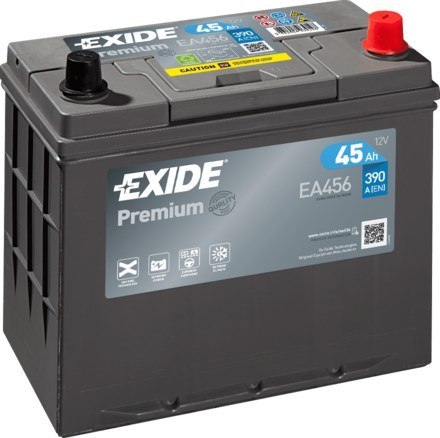 Exide EA456 akumulator samochodowy ołowiany (VRLA) 45 Ah 12 V 390 A Exide EA456 akumulator samochodowy ołowiany (VRLA) 45 Ah 12 V 390 A