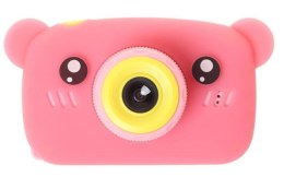 Extralink Aparat cyfrowy Kids Camera H25 Różowy 1080P 30fps, wyświetlacz 2.0