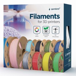 Gembird 3DP-PLA+1.75-02-BK materiały drukarskie 3D Kwas polimlekowy (PLA) Czarny 1 kg