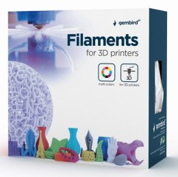 Materiały drukarskie 3D Gembird 3DP-PLA+1.75-02-W Kwas polimlekowy (PLA) Biały 1 kg