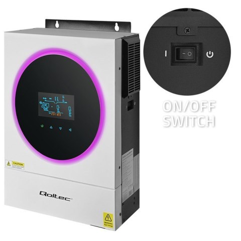 QOLTEC INWERTER SOLARNY OFF-GRID 4KVA | 4KW | 120A | MPPT | LCD | WI-FI | BMS | SINUS QOLTEC INWERTER SOLARNY OFF-GRID 4KVA | 4KW | 120A | MPPT | LCD | WI-FI | BMS | SINUS