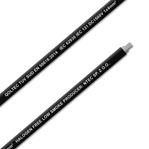 QOLTEC KABEL SOLARNY FOTOWOLTAICZNY | 4MM2 | 100M | CZARNY QOLTEC KABEL SOLARNY FOTOWOLTAICZNY | 4MM2 | 100M | CZARNY