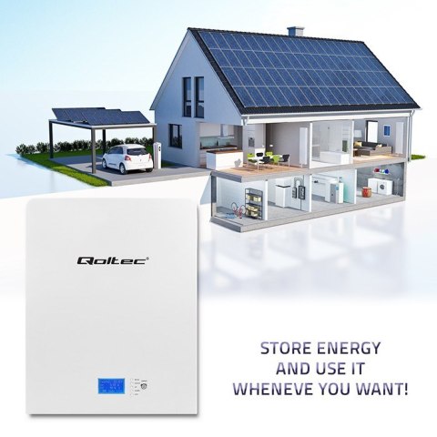 QOLTEC MAGAZYN ENERGII LIFEPO4 | 5.12KWH | 51.2V | 100AH | BMS | LCD QOLTEC MAGAZYN ENERGII LIFEPO4 | 5.12KWH | 51.2V | 100AH | BMS | LCD
