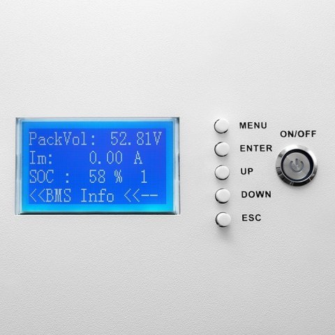 QOLTEC MAGAZYN ENERGII LIFEPO4 | 5.12KWH | 51.2V | 100AH | BMS | LCD QOLTEC MAGAZYN ENERGII LIFEPO4 | 5.12KWH | 51.2V | 100AH | BMS | LCD