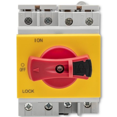 QOLTEC ROZŁĄCZNIK IZOLACYJNY DC Z FUNKCJĄ BLOKADY | WYŁĄCZNIK GŁÓWNY | 1200V | 32A | 8KV | 4P QOLTEC ROZŁĄCZNIK IZOLACYJNY DC Z FUNKCJĄ BLOKADY | WYŁĄCZNIK GŁÓWNY | 1200V | 32A | 8KV | 4P