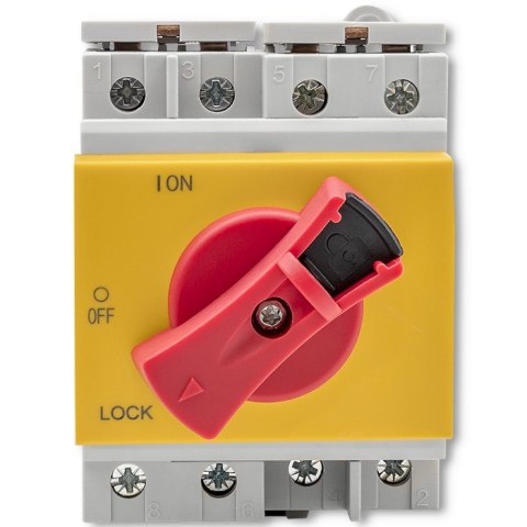 QOLTEC ROZŁĄCZNIK IZOLACYJNY DC Z FUNKCJĄ BLOKADY | WYŁĄCZNIK GŁÓWNY | 1200V | 32A | 8KV | 4P QOLTEC ROZŁĄCZNIK IZOLACYJNY DC Z FUNKCJĄ BLOKADY | WYŁĄCZNIK GŁÓWNY | 1200V | 32A | 8KV | 4P