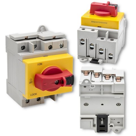 QOLTEC ROZŁĄCZNIK IZOLACYJNY DC Z FUNKCJĄ BLOKADY | WYŁĄCZNIK GŁÓWNY | 1200V | 32A | 8KV | 4P QOLTEC ROZŁĄCZNIK IZOLACYJNY DC Z FUNKCJĄ BLOKADY | WYŁĄCZNIK GŁÓWNY | 1200V | 32A | 8KV | 4P