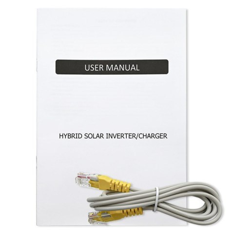Qoltec Hybrydowy inwerter solarny Off-Grid 3500W | 100A | 24V | MPPT | BMS | opcja Wi-fi | Sinus | Power factor 1.0 Qoltec Hybrydowy inwerter solarny Off-Grid 3500W | 100A | 24V | MPPT | BMS | opcja Wi-fi | Sinus | Power factor 1.0