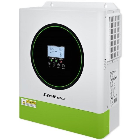 Qoltec Hybrydowy inwerter solarny Off-Grid 3500W | 100A | 24V | MPPT | BMS | opcja Wi-fi | Sinus | Power factor 1.0 Qoltec Hybrydowy inwerter solarny Off-Grid 3500W | 100A | 24V | MPPT | BMS | opcja Wi-fi | Sinus | Power factor 1.0