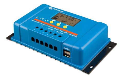Victron Energy Regulator PWM DUO LCD&USB 12/24V-20A Victron Energy Regulator PWM DUO LCD&USB 12/24V-20A