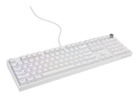 GENESIS THOR 404 klawiatura Uniwersalne USB QWERTY Angielski Biały
