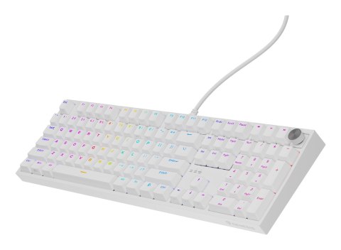 GENESIS THOR 404 klawiatura Uniwersalne USB QWERTY Angielski Biały GENESIS THOR 404 klawiatura Uniwersalne USB QWERTY Angielski Biały