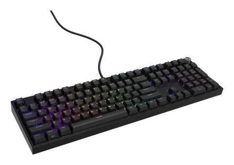 GENESIS THOR 404 klawiatura Uniwersalne USB QWERTY Angielski Czarny
