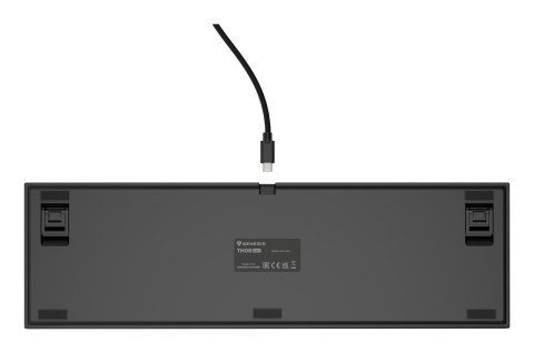 GENESIS THOR 404 klawiatura Uniwersalne USB QWERTY Angielski Czarny GENESIS THOR 404 klawiatura Uniwersalne USB QWERTY Angielski Czarny