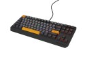 GENESIS Thor 230 TKL klawiatura Gaming USB + RF Wireless + Bluetooth QWERTY Czarny, Szary, Pomarańczowy
