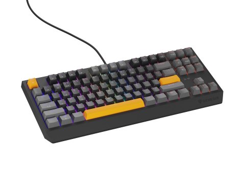 GENESIS Thor 230 TKL klawiatura Gaming USB + RF Wireless + Bluetooth QWERTY Czarny, Szary, Pomarańczowy GENESIS Thor 230 TKL klawiatura Gaming USB + RF Wireless + Bluetooth QWERTY Czarny, Szary, Pomarańczowy