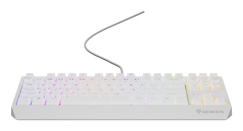 Klawiatura GENESIS Thor 230 TKL Gaming USB QWERTY US English Biały Klawiatura GENESIS Thor 230 TKL Gaming USB QWERTY US English Biały