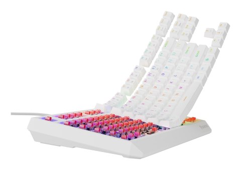 Klawiatura GENESIS Thor 230 TKL Gaming USB QWERTY US English Biały Klawiatura GENESIS Thor 230 TKL Gaming USB QWERTY US English Biały