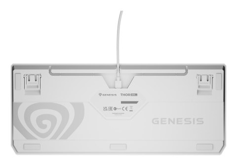 Klawiatura GENESIS Thor 230 TKL Gaming USB QWERTY US English Biały Klawiatura GENESIS Thor 230 TKL Gaming USB QWERTY US English Biały