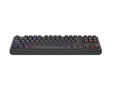 Klawiatura GENESIS Thor 230 TKL Gaming USB + RF Wireless + Bluetooth QWERTY Czarna Klawiatura GENESIS Thor 230 TKL Gaming USB + RF Wireless + Bluetooth QWERTY Czarna