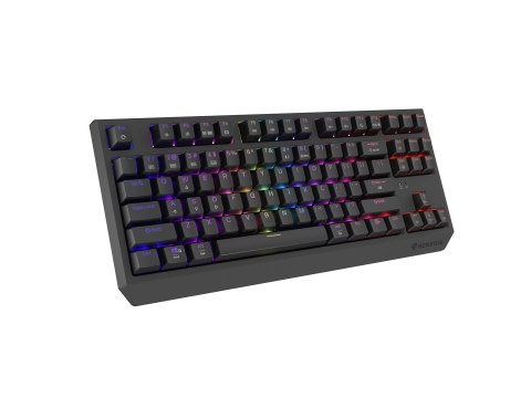 Klawiatura GENESIS Thor 230 TKL Gaming USB + RF Wireless + Bluetooth QWERTY Czarna Klawiatura GENESIS Thor 230 TKL Gaming USB + RF Wireless + Bluetooth QWERTY Czarna