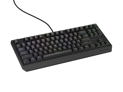 Klawiatura GENESIS Thor 230 TKL Gaming USB + RF Wireless + Bluetooth QWERTY Czarny Klawiatura GENESIS Thor 230 TKL Gaming USB + RF Wireless + Bluetooth QWERTY Czarny