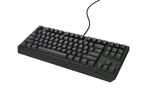 Klawiatura GENESIS Thor 230 TKL Gaming USB + RF Wireless + Bluetooth QWERTY Czarny Klawiatura GENESIS Thor 230 TKL Gaming USB + RF Wireless + Bluetooth QWERTY Czarny