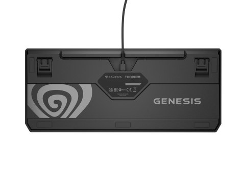 Klawiatura GENESIS Thor 230 TKL Gaming USB + RF Wireless + Bluetooth QWERTY Czarny Klawiatura GENESIS Thor 230 TKL Gaming USB + RF Wireless + Bluetooth QWERTY Czarny